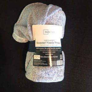 New Mainstays Lightweight Sweater Fleece Throw